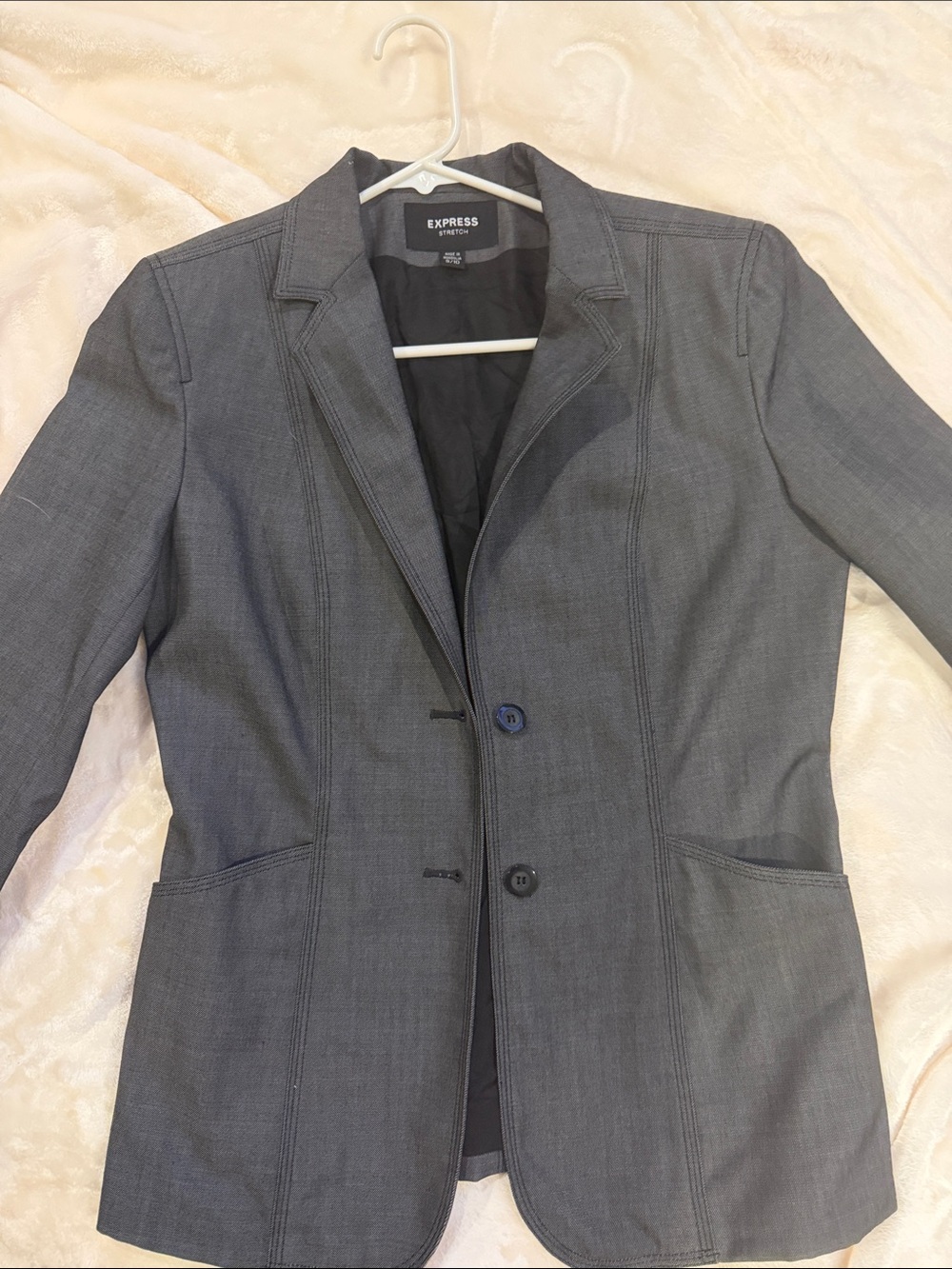 Express Gray Tailored Women's Blazer